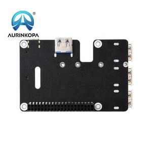 Cappello da PCIe a 3.2 USB Gen1 e M.2 per Raspberry Pi 5 supporta l'unità a stato solido protocollo NVMe espande le porte 3.2 USB 4 ch - Product Image 4