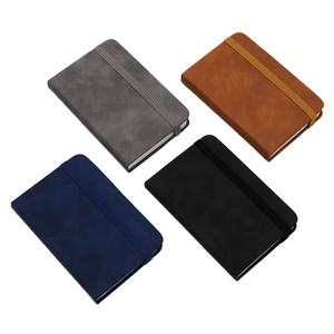 Anpassbares A7 Mini Pocket Notebook Tragbares Spiral-Schul material mit Leder-und Papier abdeckung für Schüler