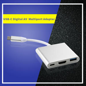 ฮับ3.1 Type-C ความเร็วสูง3ใน1 USB C ไปยัง HD-MI + USB3.0 + PD ฮับชาร์จ4K สำหรับ MacBook - Product Image 4