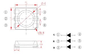 5-in-1 RGBWW Flexibler <span class=keywords><strong>LED</strong></span>-Streifen SMD 5050 60 LEDs/m DC24V <span class=keywords><strong>LED</strong></span>-Lichtband RGBCCT <span class=keywords><strong>LED</strong></span>-Lichtstreifen - Product Image 5