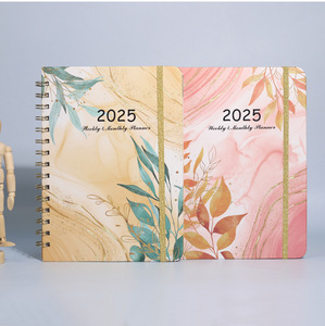 2025 nuovo Design con copertina rigida su misura A5 Notebook con fascia elastica diario Planner Notebook con Logo stampato - Product Image 4