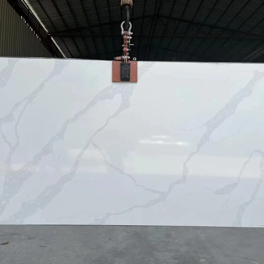 Prix de gros poli italien Calaeatta marbre blanc avec veines grises carrelage en marbre carreaux de pierre de Quartz artificiel