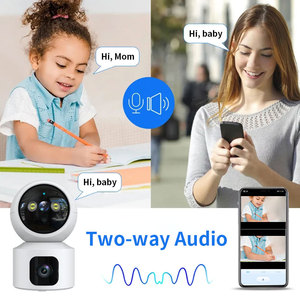 R12 Intelligent Dual-lens Linkage Wifi Camera H.265 <strong>Image</strong> <strong>1</strong> Set <strong>Top</strong> 2 Sets Intelligent Rotation Support Two-way Audio - Product Image 6
