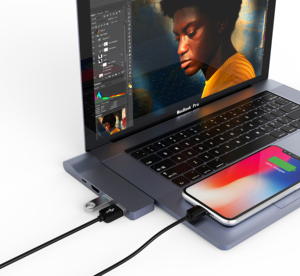 Colorii-concentrador de red USB tipo C de aluminio, adaptador multifunción 5 en 1 con puerto Lan Gigabit, hdmi para Macbook Pro Air, DC5, 3 0