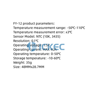 Embedded with Probe Digital <strong>Display</strong> Thermometer FY-10 FY-11 FY-12 Electronic <strong>Temperature</strong> Detection <strong>Sensor</strong> - Product Image 6