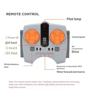 Programming Power Set 8-way Remote Control Lithium Battery Box 8 Channels Remote Control PF Brick STEM <strong>Blocks</strong> Educational Toys - Product Image 3