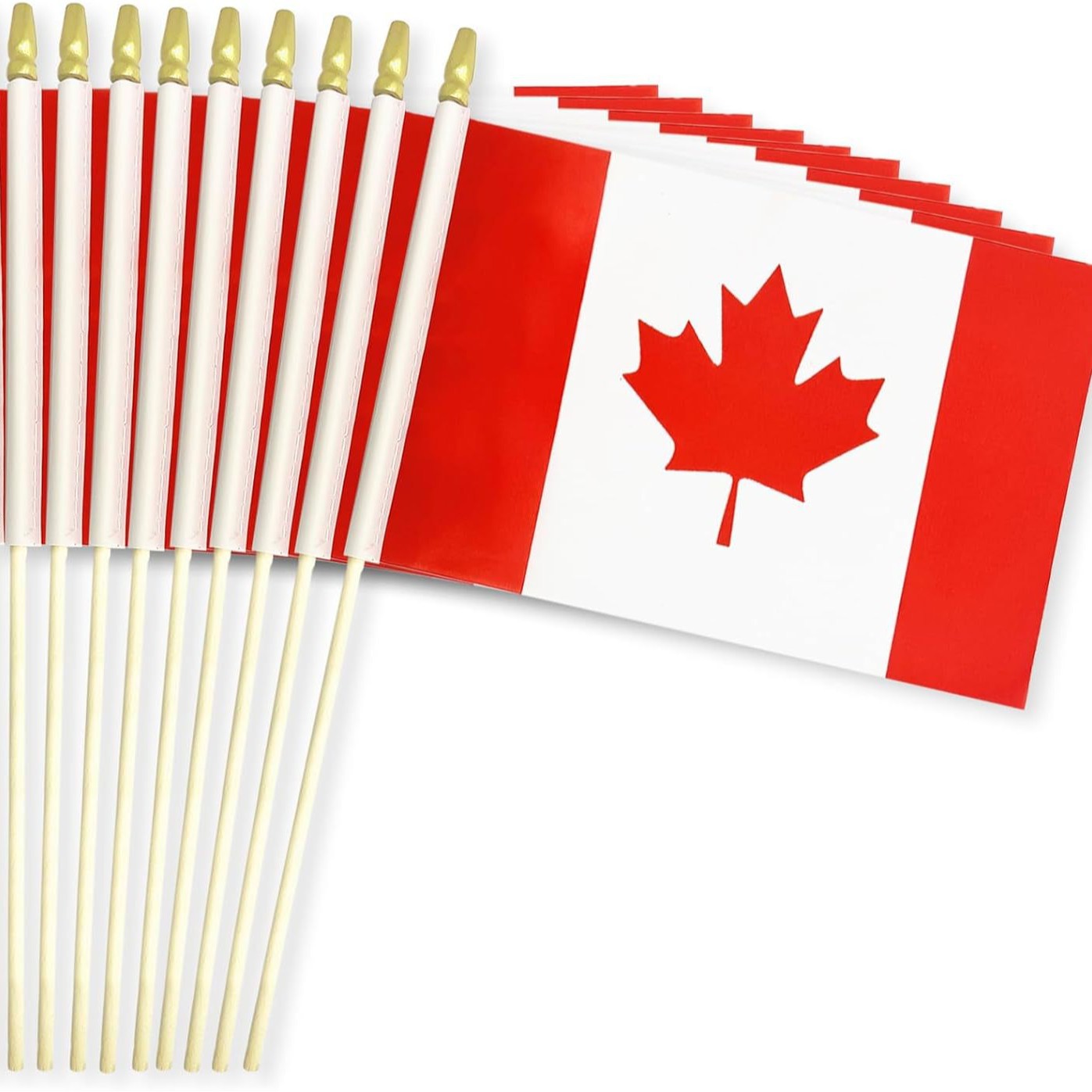 Drapeau à main canadien, 14x21cm