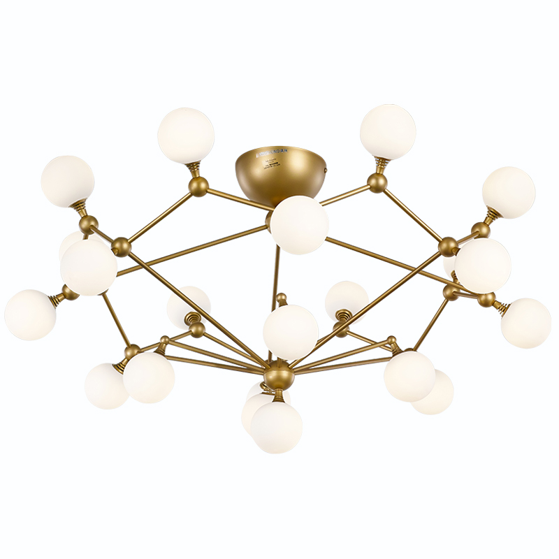 Simple Design bedside Motorized crystal murano glass ball chandelier Flowers dining pendant light