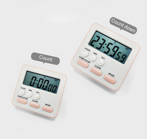 Conto alla rovescia digitale magnetico grande Timer da cucina digitale carino con orologio - Product Image 2