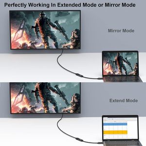 Ordenador DP 1,2 unidireccional a pantalla HDMI 2,0 Puerto de pantalla 4K DP A Adaptador HDMI (macho a hembra) - Product Image 3