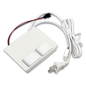 DC 12V duplo botão toque controle LED banheiro iluminação indutiva <span class=keywords><strong>Sensor</strong></span> de espelho interruptor escurecimento tempo exibição desembaçamento característica