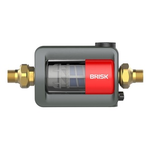 手动水预过滤器沉淀物40微型水预过滤器家用水预过滤器双过滤网 - Product Image 1