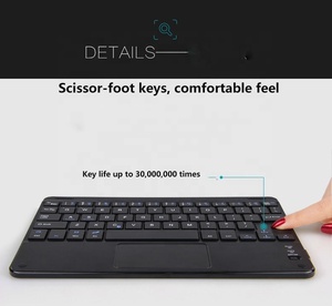 Factory Wireless Mini <strong>Keyboard</strong> Portable Blue Tooth <strong>Keyboard</strong> <strong>with</strong> Touch Pad Rechargeable <strong>Keyboard</strong> <strong>for</strong> Android windows Smartphone - Product Image 3