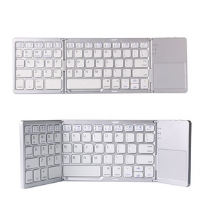 B033 MINI teclado plegable Bluetooth con panel táctil adecuado para IOS/Android/Windows iPad Tablet teclado plegable portátil inalámbrico