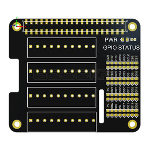 GeeekPi Raspberry Pi GPIO Tornillo Terminal Hat Placa de expansión con Micro Led para Raspberry Pi 5/4B / 3B + / 3B / Zero W