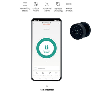 Biyometrik parmak izi dijital anahtarsız Tuya Wifi kapısı akıllı sürgü kapı kilidi şifre ile - Product Image 5