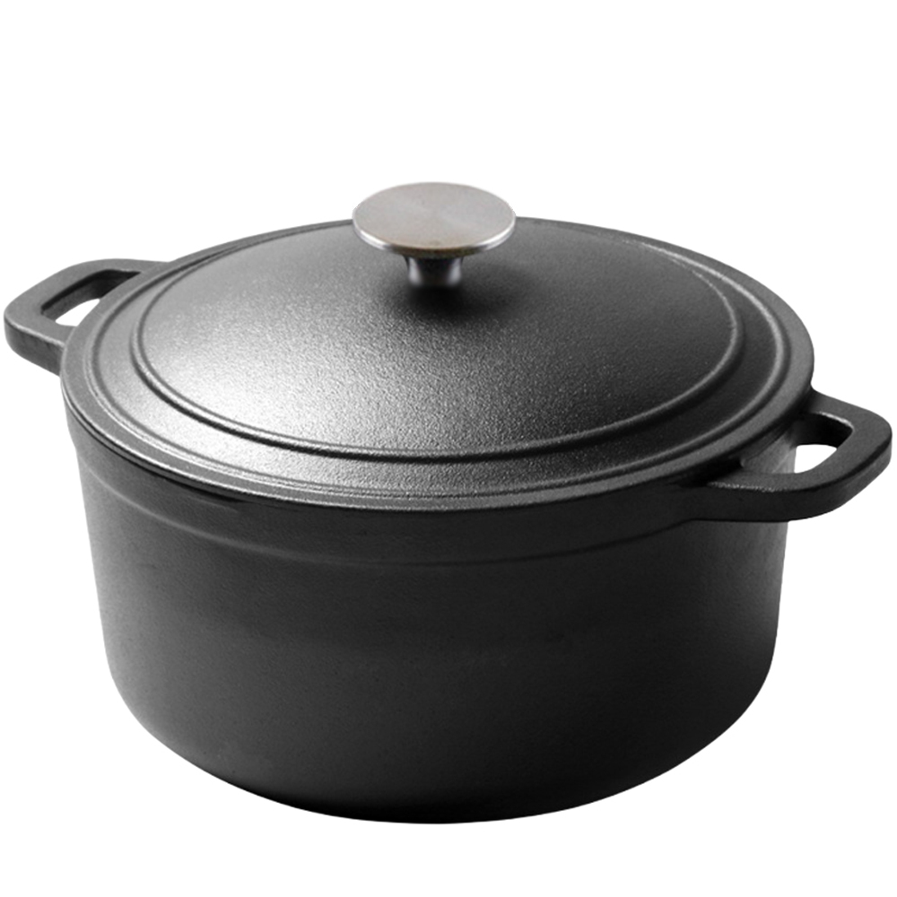 Negro (con perilla de acero inoxidable)