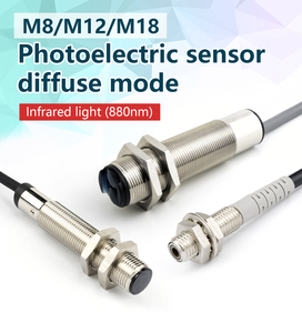 Fabbrica vendita al dettaglio di fascia alta 300mm rilevamento PNP regolabile NO + NC piastra M18 sensore fotoelettrico diffuso per l'automazione industriale - Product Image 5