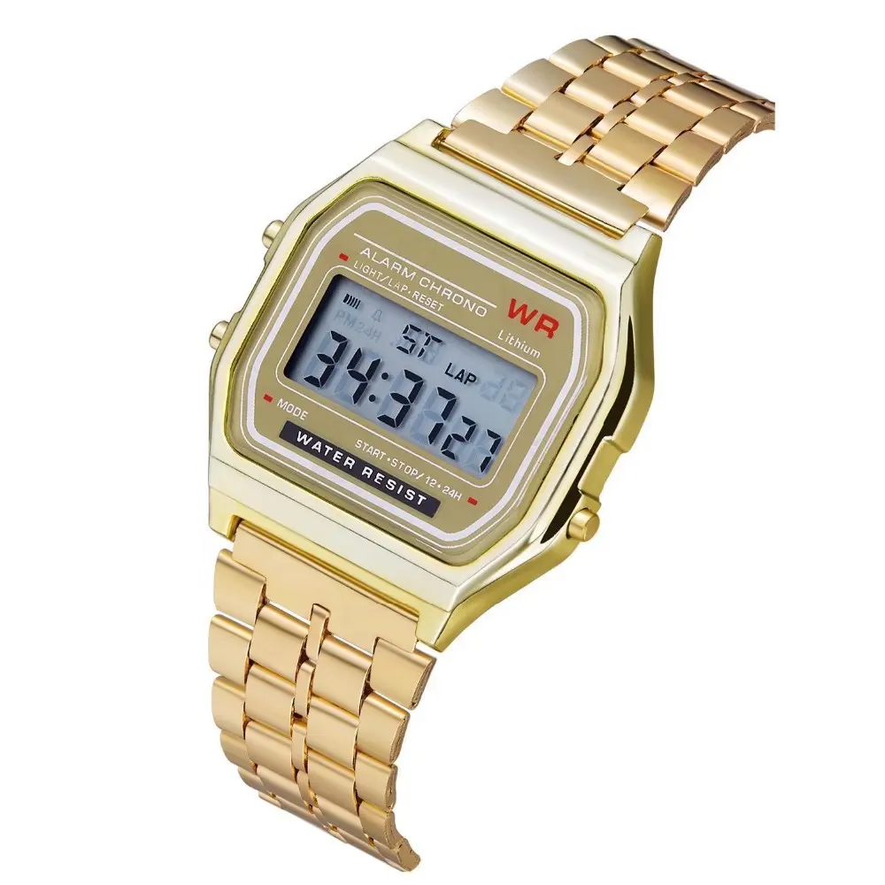 Orologio da polso sportivo Unisex Vintage Vintage in oro,