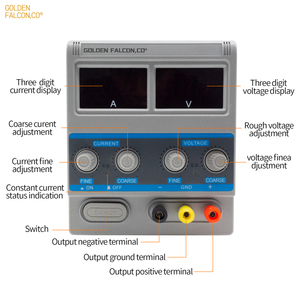 Fuente de alimentación conmutada con pantalla digital, regulador de voltaje y corriente, fuente de alimentación ajustable de 30V y 5A - Product Image 3