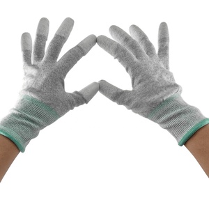 Guantes extra grandes de alta calificación XL talla 10 ESD recubiertos de PU para ensamblar computadoras - Product Image 1