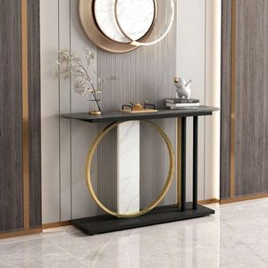 İtalyan tasarım Modern konsol Tableblack ve beyaz kayrak masaüstü masa oturma odası yemek giriş için - Product Image 4