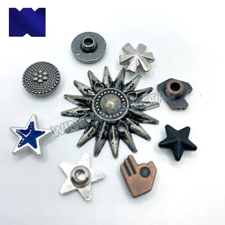 Quality Buttons China Factory Price Aluminum Zinc Alloy Metal High Quality Snap Rivet Button For Jeans Bags Accessories