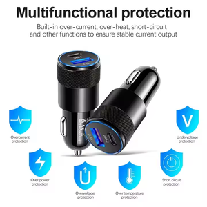Factory New Portable Car Charger <strong>Adapter</strong> <strong>USB</strong>-C 3.1A Smart Charging PD Type C Phone Car Charger 5V/3A <strong>Output</strong> 15W <strong>Power</strong> OTP - Product Image 6