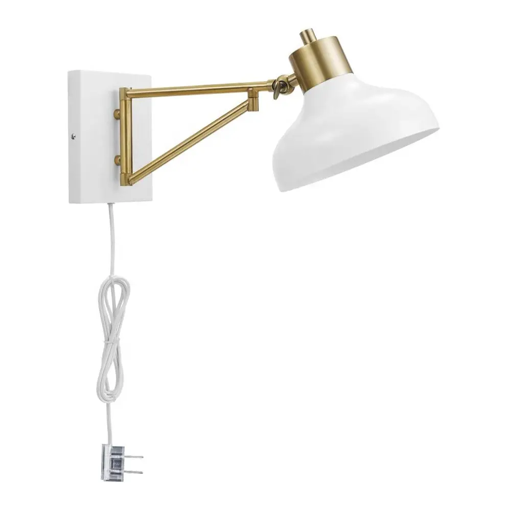 G022 Innovador 2 en 1 Lámpara de pared de diseño de iluminación de pasillo de luz de sombra ajustable blanca nórdica lámpara de pared de cabecera led