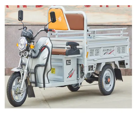 中国サプライヤー長距離E人力車ハーフオープン3輪電動Tuktuk三輪車