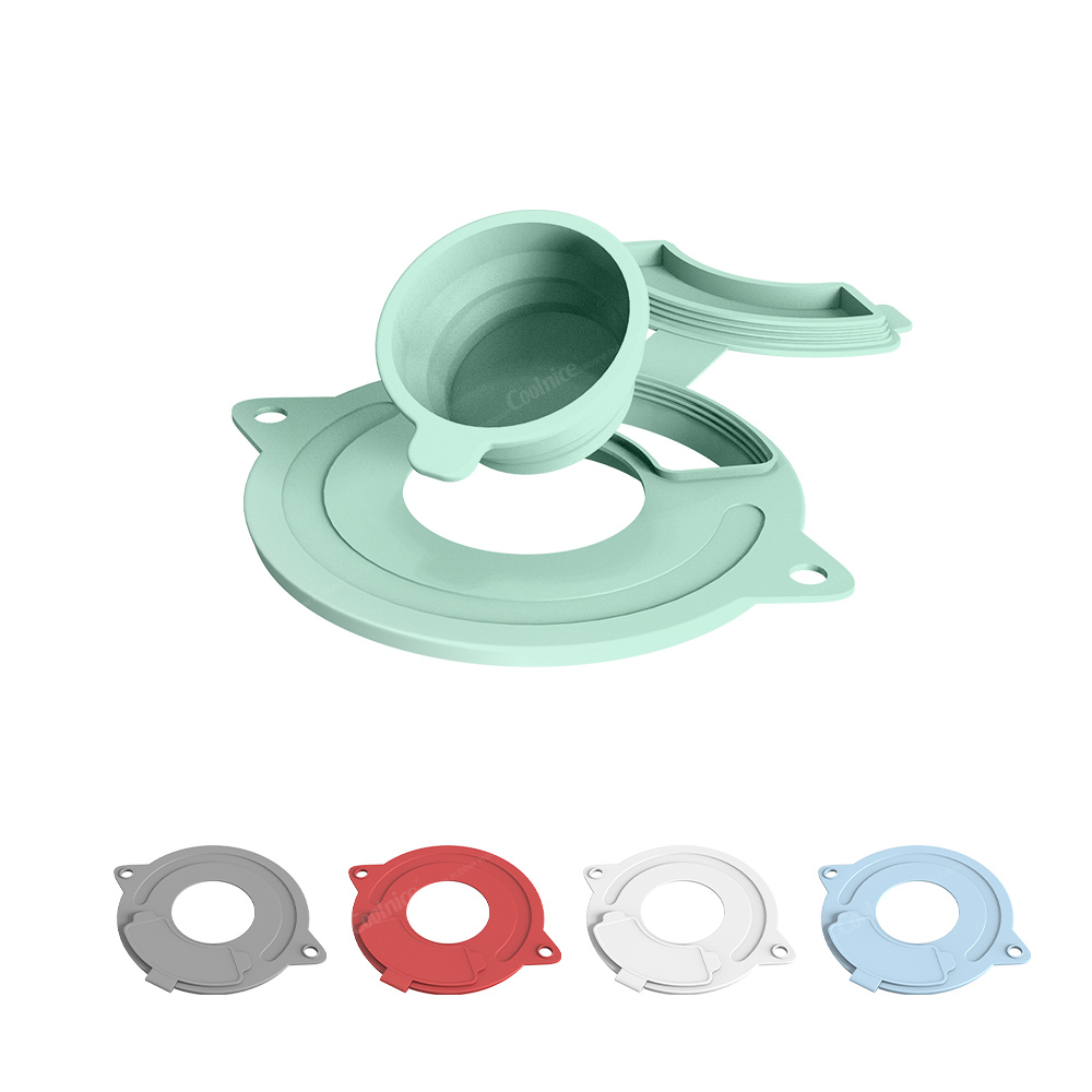 White-Anti-Spill Bowl and Cover