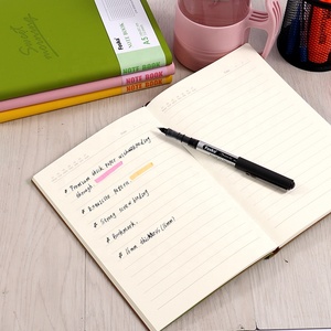 Foska Macaron 4 renk orta 224 sayfa ciltli yazı için kaplı defter ve iplik bağlı ciltleme ile günlüğe - Product Image 5