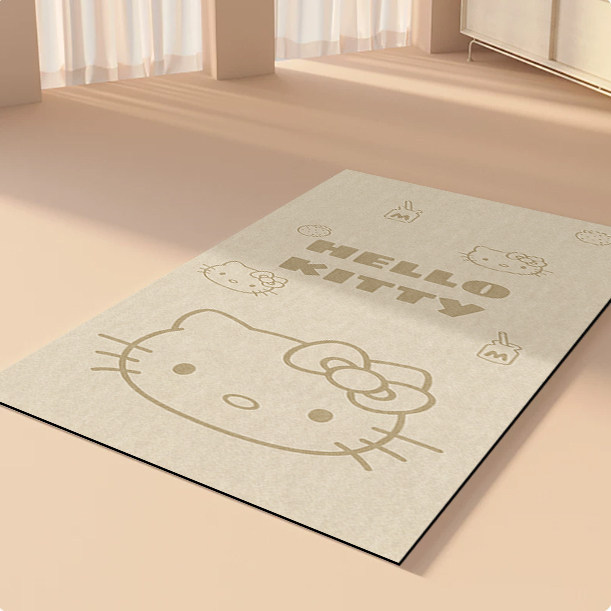 Alfombra de gatito cremoso