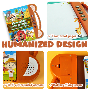Preschool Educational Bilingual <strong>Language</strong> Learning Machine Educational Book With Talking Pen Espano - Product Image 6