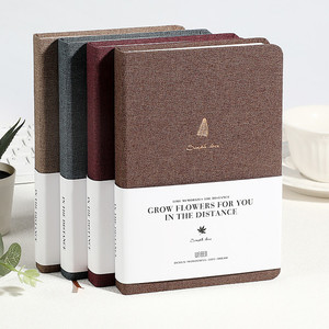 Cuaderno de tamaño A5/A6/B5 de gran venta con nuevo diseño, 112 hojas, cubierta de tela con logotipo personalizado para uso escolar, oficina y escritura