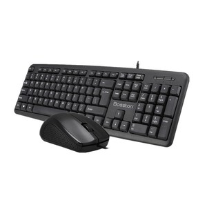 シンプルさと実用性USBワイヤードキーボードマウスキットオフィスゲーム用2で1 - Product Image 1