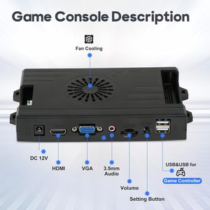 Kit de juego de Arcade DIY para 4 jugadores con sistema de caja Pandor 29800 juegos Joystick botones fuente de alimentación empujador de monedas para diversión - Product Image 2
