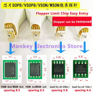 SOP8 Programming Clip <strong>BIOS</strong> In-Circuit Programming Cable Flash Read/Write SOIC8 <strong>Test</strong> Clip with Spring Pins On-Board Programming - Product Image 3