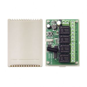 433MHz Empfänger Drahtloser Fernbedienung schalter Motors teuerung DC 6V 12V 24V 30V 4 Gangs Relais modul Sender Diy - Product Image 1