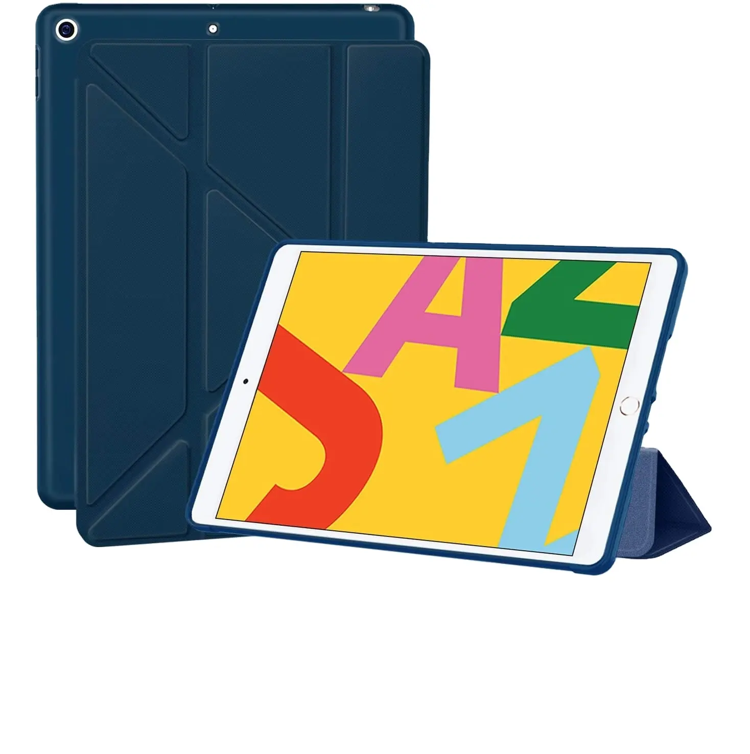 Casing tablet untuk iPad 12.9, casing tablet mendukung bangun otomatis, penutup tablet magnetik sudut pandang multipel untuk iPad air 4