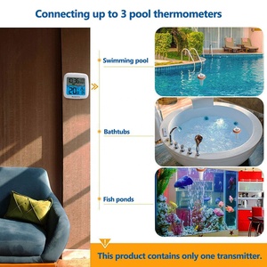 TX15N Termómetro de piscina inalámbrico IPX7 Impermeable 3 canales Monitor de humedad de temperatura remoto digital - Product Image 4