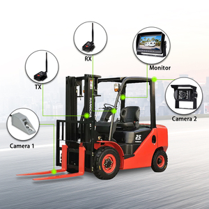 Kim loại bền đầy đủ AHD xe tải an ninh xe nâng Ngã Ba hệ thống máy ảnh xe nâng máy ảnh có dây với đèn nam châm cho xe tải ngã ba - Product Image 5