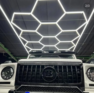Deformable IP67 LED Garage Ceiling Light Working Hexagon Hanging Detailing LED Home Fixture