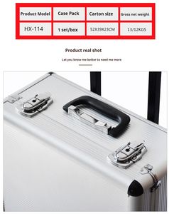 186件滚动工具包套装铝制拉杆箱组合工具箱工具包，用于手动维修日常家庭维护 - Product Image 5
