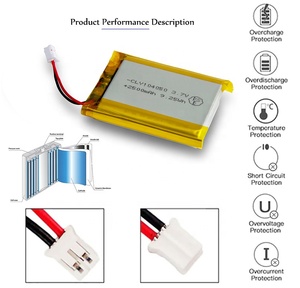 Cly 104050 2500mAh 3.7V Li-ion pin Li-Po lithium <span class=keywords><strong>c</strong></span>ó thể sạ<span class=keywords><strong>c</strong></span> lại Polymer Pin cho pad GPS Tablet PC ngân hàng điện - Product Image 4