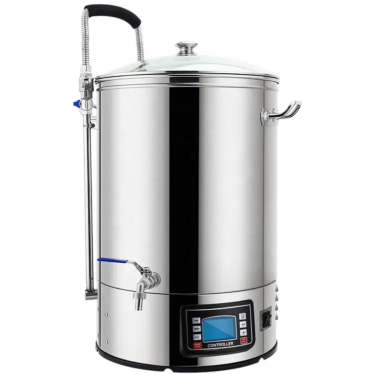 Aço inoxidável de 40l 60l, tudo em um equipamento de fabricação de cerveja do sistema