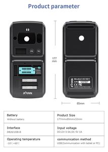 Programador de llave de coche XTOOL KC501 funciona con Xtool X100 PAD3 X100 PAD Elite reemplazar KC100 leer código Pin