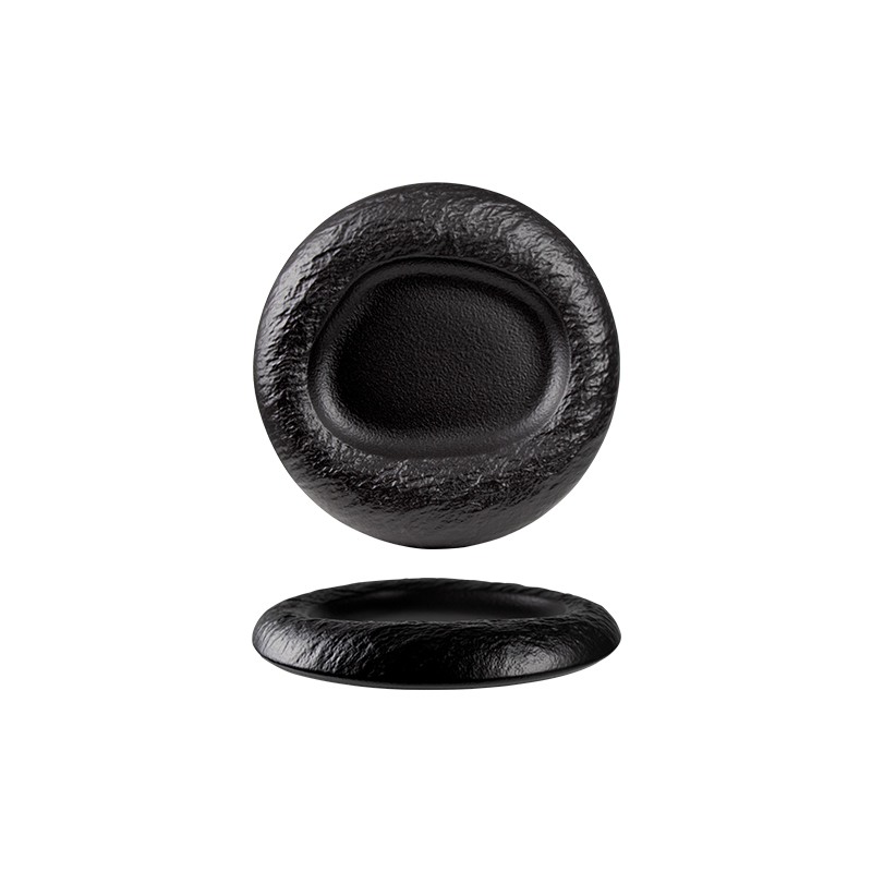 RYS0006653 Plato hondo negro mate 10.5"