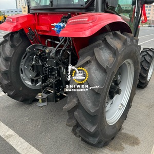 全新CE EPA认证紧凑型农业农场4X4拖拉机50hp 60hp 80hp 100hp 120hp花园拖拉机，带交流和封闭式驾驶室