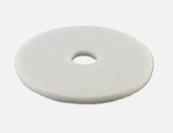 1PCS 13-inch Diameter Standard Buffing Floor Pads, White